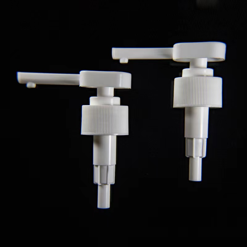 32mm White Plastic Press Lotion Pump With Long Nozzle 