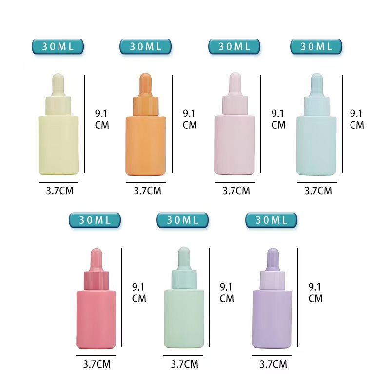 Macaron Color Serum Essential oil Dropper bottles