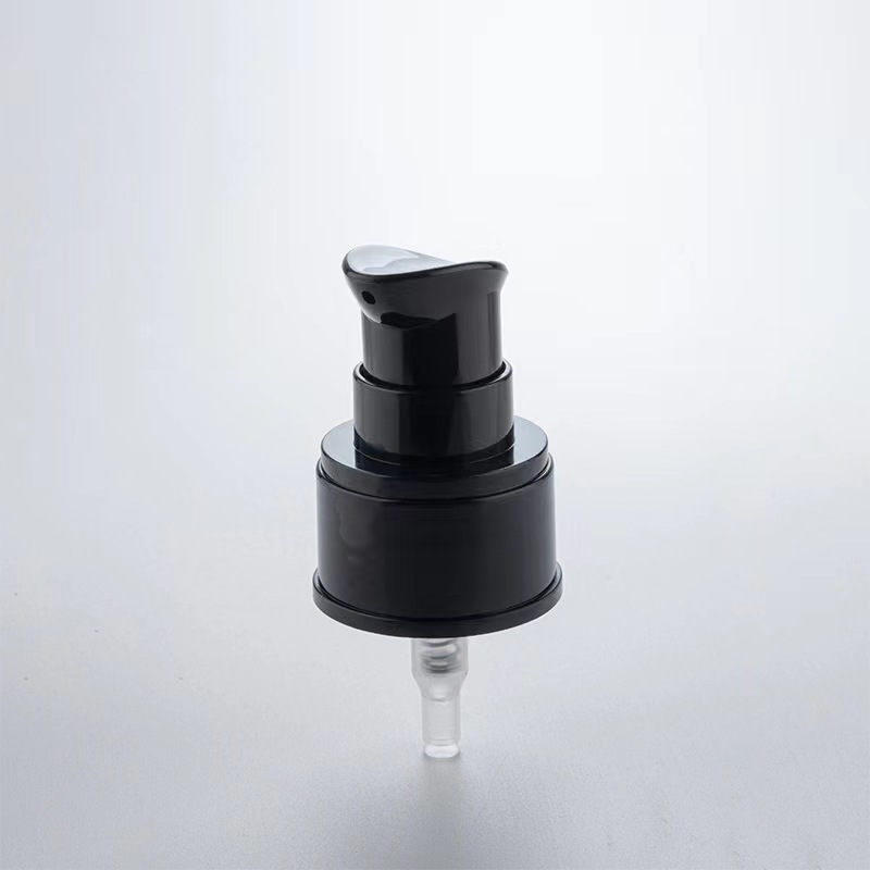 24mm Black Plastic Cream Dispenser Lotion Pump For Bottle 