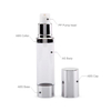  Aluminum Sliver Airless Lotion Pump Sprayer Bottle 