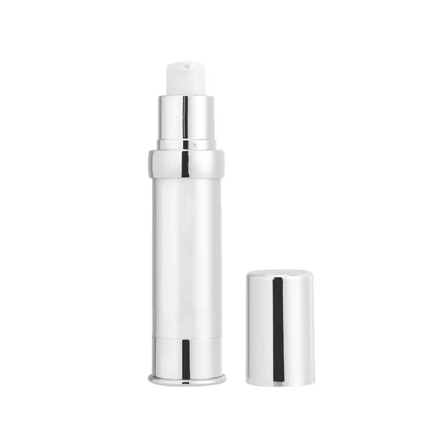  Aluminum Sliver Airless Lotion Pump Sprayer Bottle 