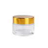 50ml Golden Aluminum Cap Transparent Glass Jar