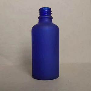 Matte Blue Glass Dropper Bottle 