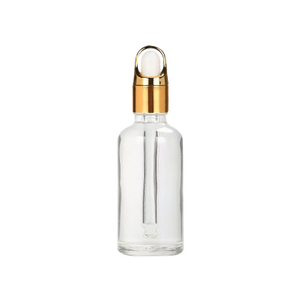 30ml Cosmetic Brown Glass Dropper Bottle With Aluminum Cap 