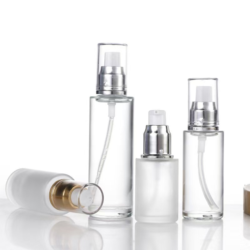 Different Sizes Glass Lotion Pump For Cosmetic 