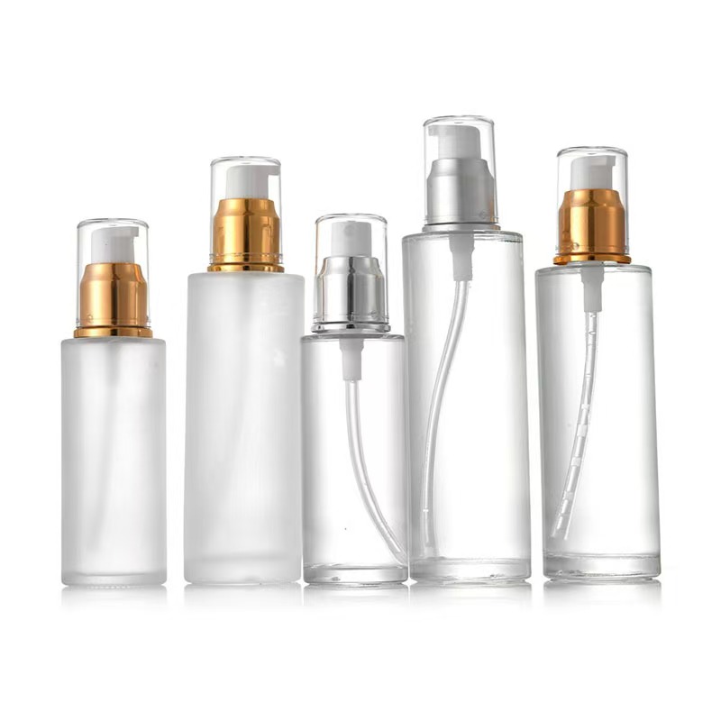 Different Sizes Glass Lotion Pump For Cosmetic 