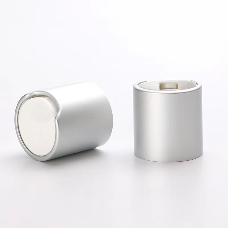 28mm Golden Silver Aluminum Plastic Press Cap