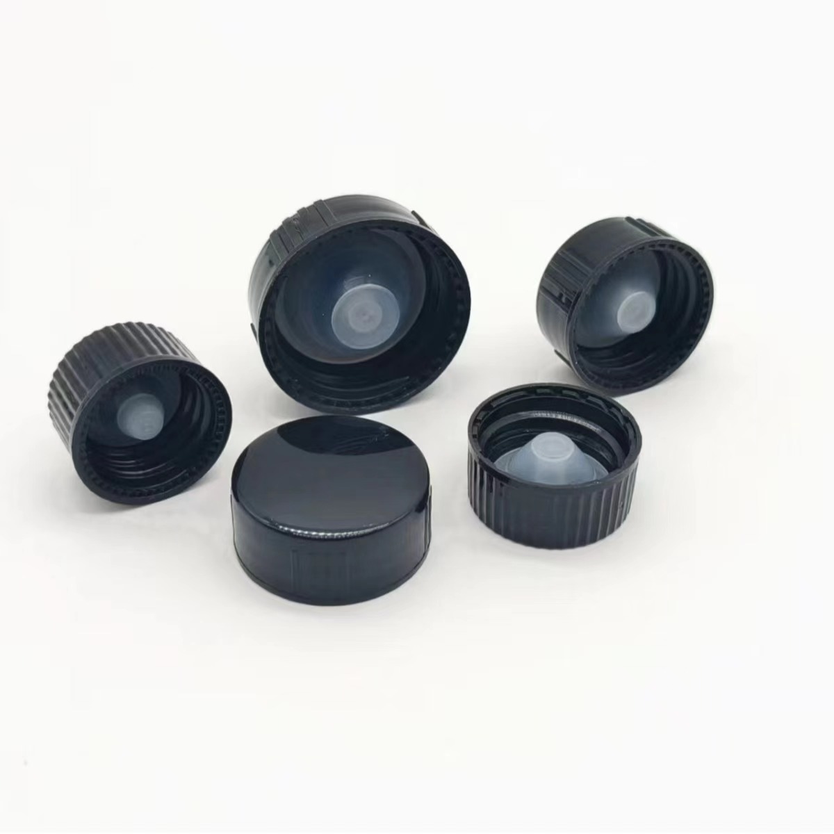 28mm Black Phenolic Cap For Glass Bottle 