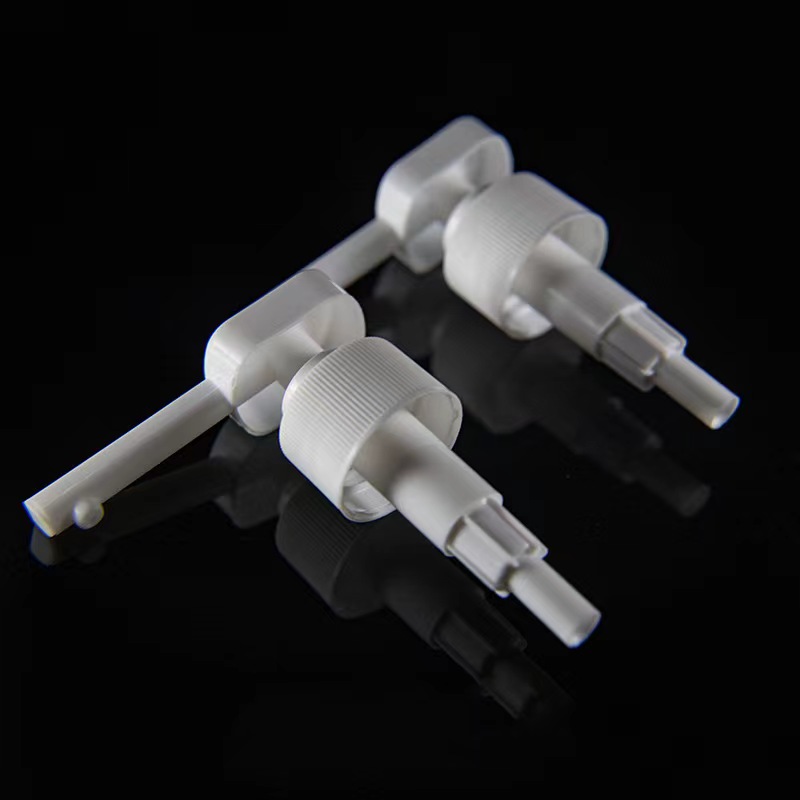 32mm White Plastic Press Lotion Pump With Long Nozzle 