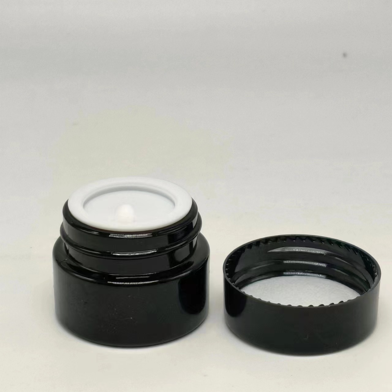 30g Black Glass Face Cream Jar