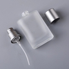 50ml Frost Square Glass Perfume Bottle With Crimp Sprayer