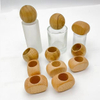 25ml Glass Perfume Bottle With Screw Pump Sprayer Wooden Cap