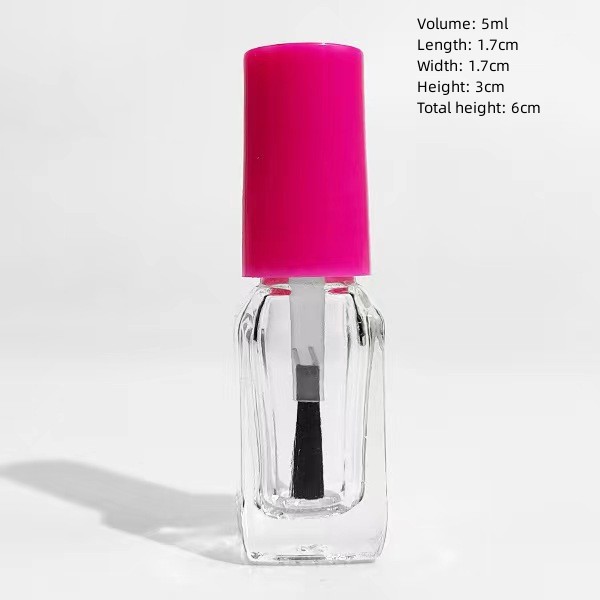 5ml Glass Round Nail Polish Bottle